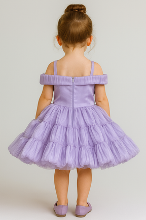Cutedoll Purple Color Kids Baby Frock