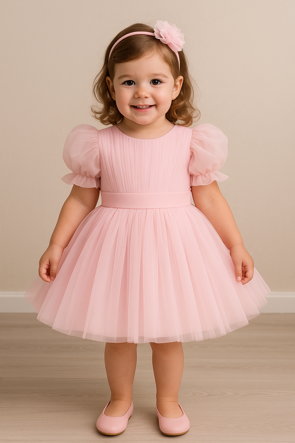 Girls Net Party Frock Dress