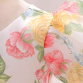 Multicolor Floral Baby Frock – Puffy Sleeve Knee-Length Organza Dress for Girls