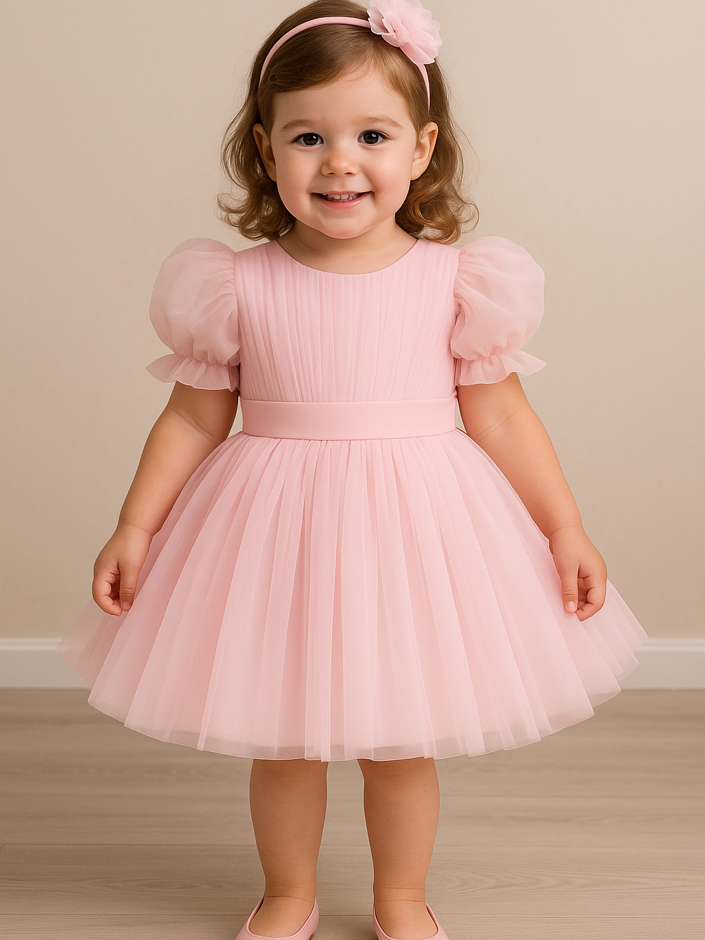 Girls Net Party Frock Dress